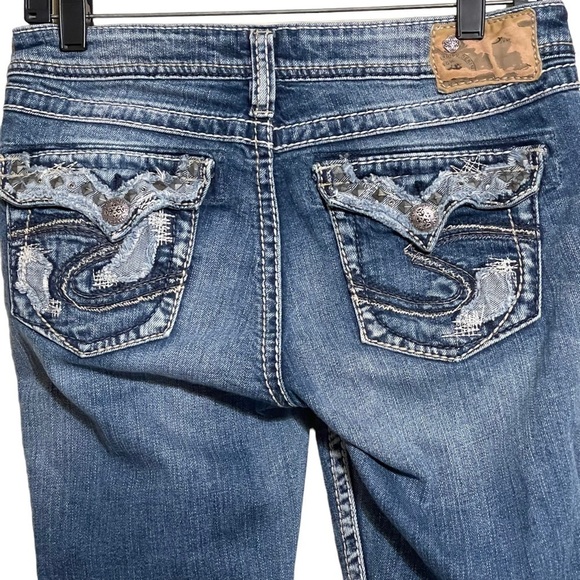 Silver Tuesday mid baby boot jeans women’s size 28x31 - Picture 6 of 9